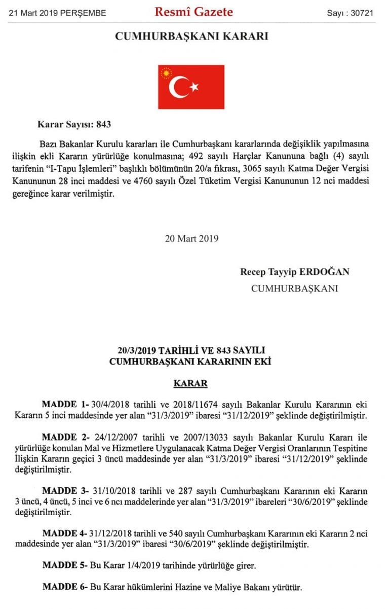 Vergi İndirimlerinin Süresi Uzatıldı!