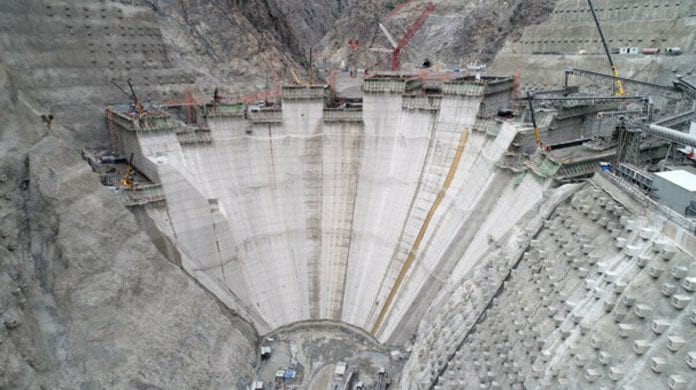 Yusufeli Barajı'nın Yüzde 27,5'i Tamamlandı