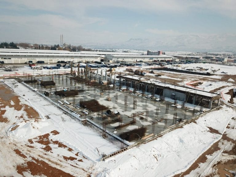 Büyükşehir’in Lisanslı Depo İnşaatı Sürüyor