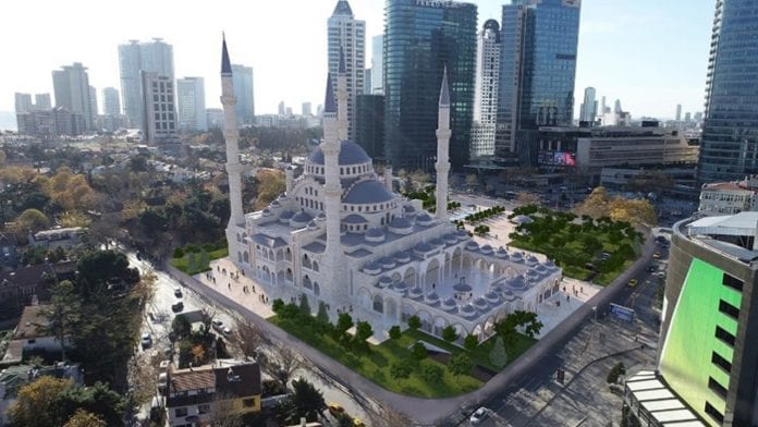 Merkez Bankası Levent Arsası Üzerine Camii İnşaatı Başladı!