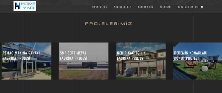Home Yapı Kurumsal Web Sitesini Yeniledi