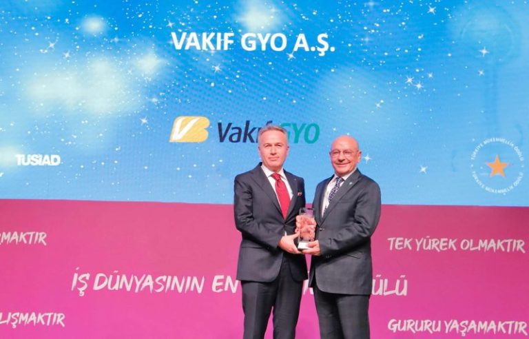 Vakıf GYO’ya Mükemmellik Ödülü