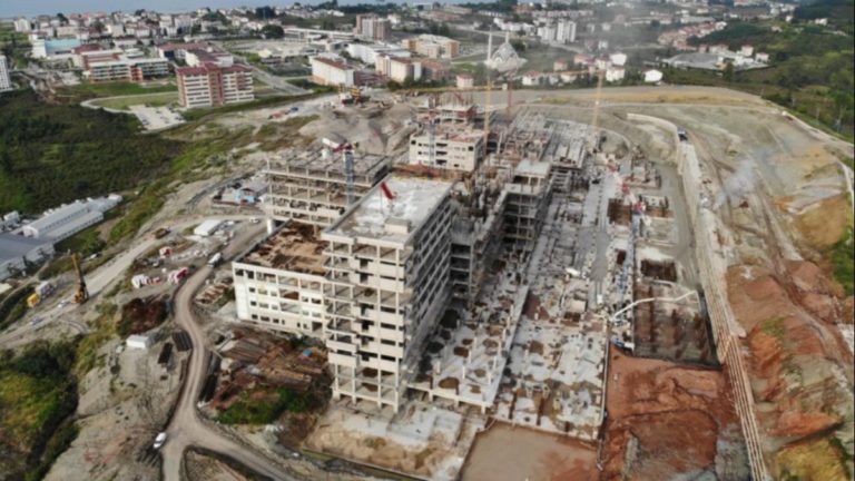 Ordu Şehir Hastanesi İnşaatı Yüzde 50 Oranında Tamamlandı