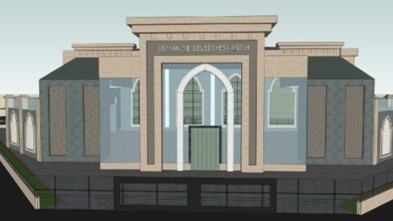 Osmaniye’de Aşevi Hizmet Binası’nın İnşaat Çalışmaları Devam Ediyor