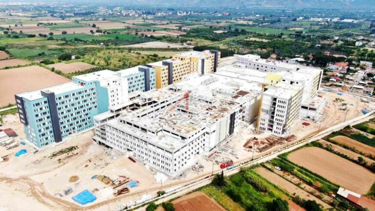 Aydın Şehir Hastanesi’nde İnşaat Çalışmaları Devam Ediyor