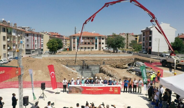 Konya’da Osman Benliler İlkokulu Projesinde Temel Atıldı
