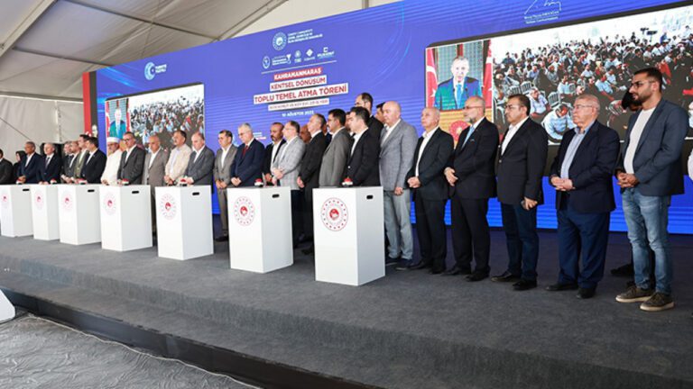 Kahramanmaraş’ta 9 Bin 76 Konutun Temeli Atıldı