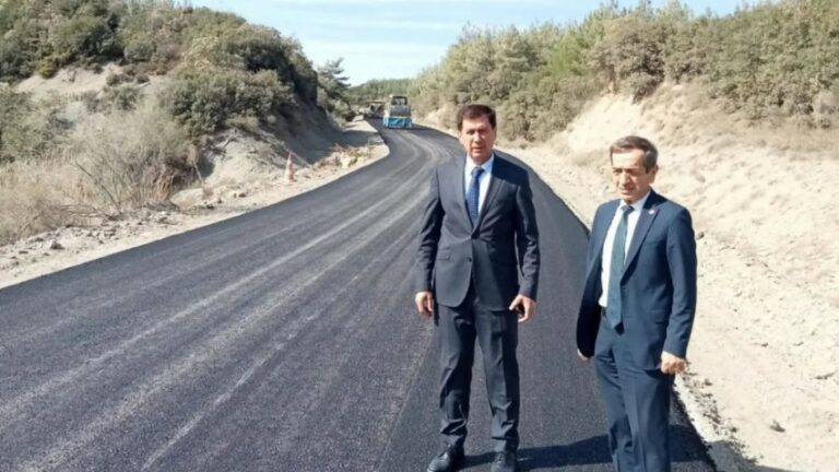 Çanakkale’de Bitümlü Sıcak Karışım Yolu Tamamlandı