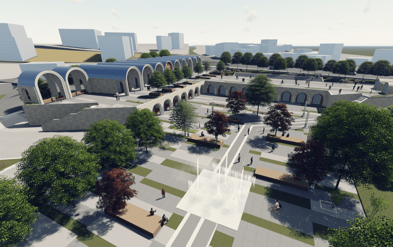 Çayırova Kent Meydanı Şekil Almaya Başladı