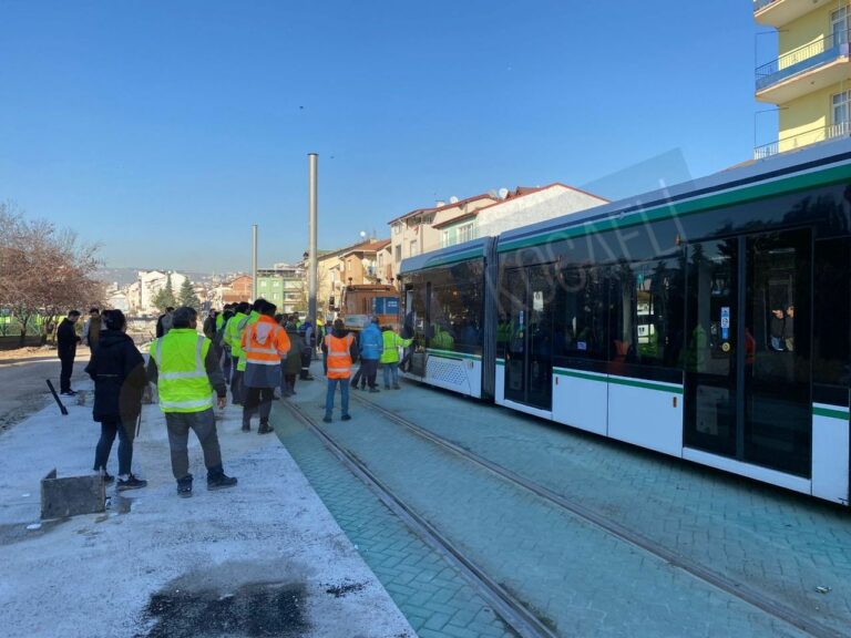 Kocaeli Şehir Hastanesi Tramvay Projesinde Test Sürüşü Yapıldı