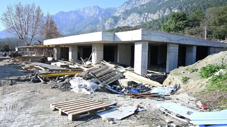 Göynük Mahallesi Pazar Yeri İnşaatı Yükseliyor