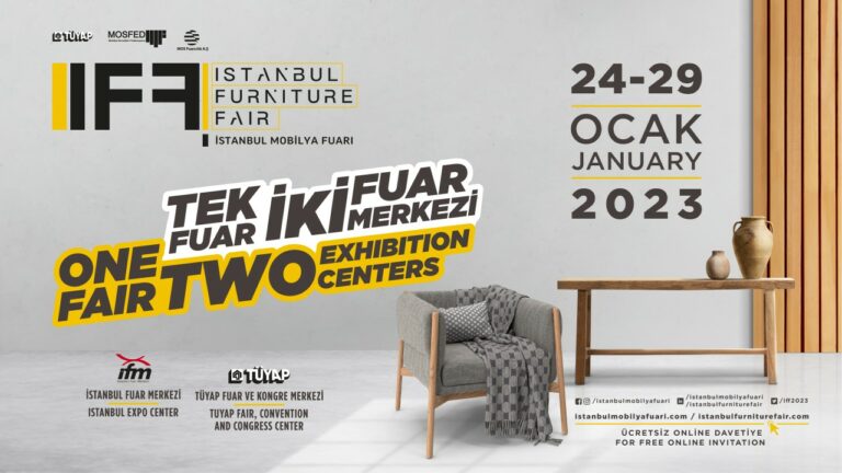 İstanbul Uluslararası Mobilya Fuarı 23 Ocak’ta Başlıyor