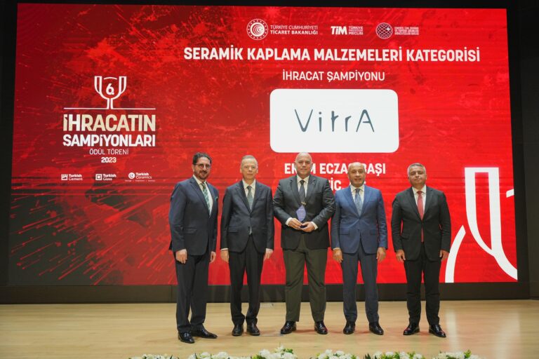 Eczacıbaşı VitrA, 6 yıldır üst üste ihracat şampiyonu