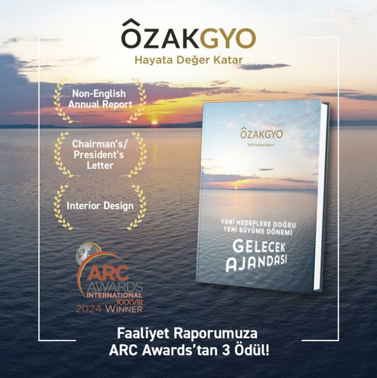 Özak GYO’ya Üç Uluslararası Ödül
