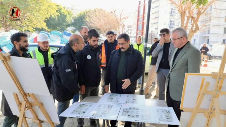 Hatay Valisi Masatlı, İskenderun’daki İnşaat Projelerini Denetledi