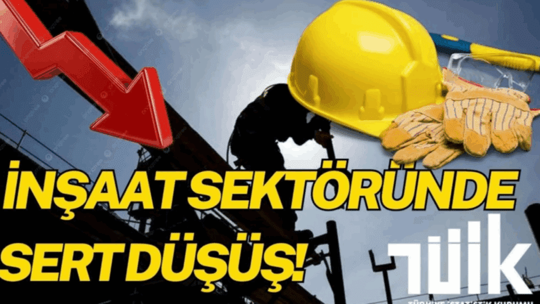 Ekonomik Güven endeksi 97,9’a Yükseldi: İnşaat sektöründe sert düşüş yaşandı!