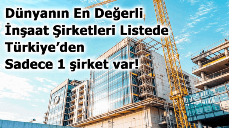 Dünyanın En Değerli İnşaat Şirketleri Açıklandı: Listede Türkiye’den Sadece ENKA Var