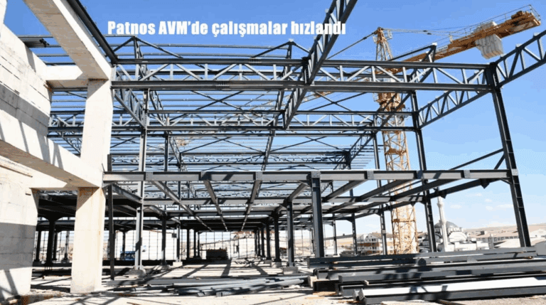 Patnos Life AVM’de İnşaat Çalışmaları Tüm Hızıyla Sürüyor