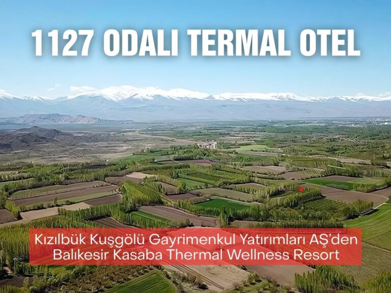 Balıkesir’de 1127 odalı termal otel yapılacak
