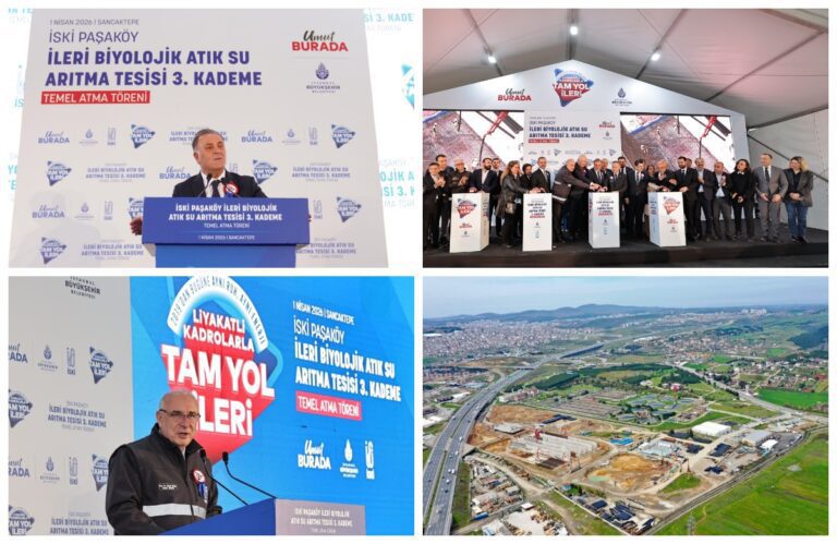 Kuzu Toplu Konut’un Üstlendiği İSKİ Paşaköy İleri Biyolojik Atık Su Arıtma Tesisi 3. Kademe Projesi’nin Temel Atma Töreni Yapıldı